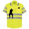 Men's High Visibility Safety Short Sleeve Work Shirt Thumbnail