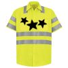 Men's High Visibility Safety Short Sleeve Work Shirt Thumbnail