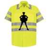 Men's High Visibility Safety Short Sleeve Work Shirt Thumbnail