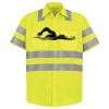 Men's High Visibility Safety Short Sleeve Work Shirt Thumbnail
