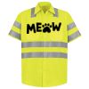 Men's High Visibility Safety Short Sleeve Work Shirt Thumbnail