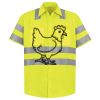 Men's High Visibility Safety Short Sleeve Work Shirt Thumbnail