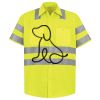 Men's High Visibility Safety Short Sleeve Work Shirt Thumbnail