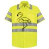 Men's High Visibility Safety Short Sleeve Work Shirt Thumbnail
