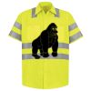 Men's High Visibility Safety Short Sleeve Work Shirt Thumbnail