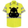 Men's High Visibility Safety Short Sleeve Work Shirt Thumbnail