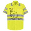 Men's High Visibility Safety Short Sleeve Work Shirt Thumbnail