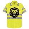 Men's High Visibility Safety Short Sleeve Work Shirt Thumbnail