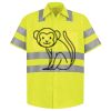 Men's High Visibility Safety Short Sleeve Work Shirt Thumbnail