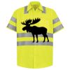 Men's High Visibility Safety Short Sleeve Work Shirt Thumbnail