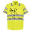 Men's High Visibility Safety Short Sleeve Work Shirt Thumbnail