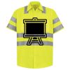Men's High Visibility Safety Short Sleeve Work Shirt Thumbnail