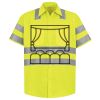 Men's High Visibility Safety Short Sleeve Work Shirt Thumbnail
