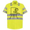 Men's High Visibility Safety Short Sleeve Work Shirt Thumbnail