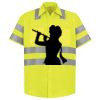 Men's High Visibility Safety Short Sleeve Work Shirt Thumbnail