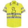 Men's High Visibility Safety Short Sleeve Work Shirt Thumbnail