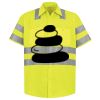 Men's High Visibility Safety Short Sleeve Work Shirt Thumbnail