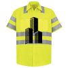 Men's High Visibility Safety Short Sleeve Work Shirt Thumbnail