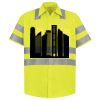 Men's High Visibility Safety Short Sleeve Work Shirt Thumbnail