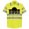 Men's High Visibility Safety Short Sleeve Work Shirt Thumbnail