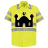 Men's High Visibility Safety Short Sleeve Work Shirt Thumbnail