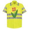 Men's High Visibility Safety Short Sleeve Work Shirt Thumbnail