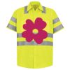 Men's High Visibility Safety Short Sleeve Work Shirt Thumbnail