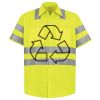 Men's High Visibility Safety Short Sleeve Work Shirt Thumbnail