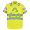 Men's High Visibility Safety Short Sleeve Work Shirt Thumbnail