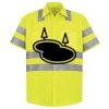 Men's High Visibility Safety Short Sleeve Work Shirt Thumbnail