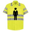 Men's High Visibility Safety Short Sleeve Work Shirt Thumbnail