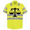 Men's High Visibility Safety Short Sleeve Work Shirt Thumbnail