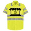 Men's High Visibility Safety Short Sleeve Work Shirt Thumbnail