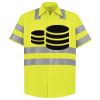 Men's High Visibility Safety Short Sleeve Work Shirt Thumbnail