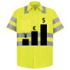 Men's High Visibility Safety Short Sleeve Work Shirt Thumbnail