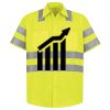 Men's High Visibility Safety Short Sleeve Work Shirt Thumbnail
