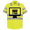Men's High Visibility Safety Short Sleeve Work Shirt Thumbnail