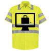 Men's High Visibility Safety Short Sleeve Work Shirt Thumbnail