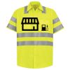 Men's High Visibility Safety Short Sleeve Work Shirt Thumbnail