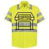 Men's High Visibility Safety Short Sleeve Work Shirt Thumbnail