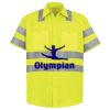 Men's High Visibility Safety Short Sleeve Work Shirt Thumbnail