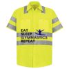 Men's High Visibility Safety Short Sleeve Work Shirt Thumbnail