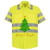 Men's High Visibility Safety Short Sleeve Work Shirt Thumbnail